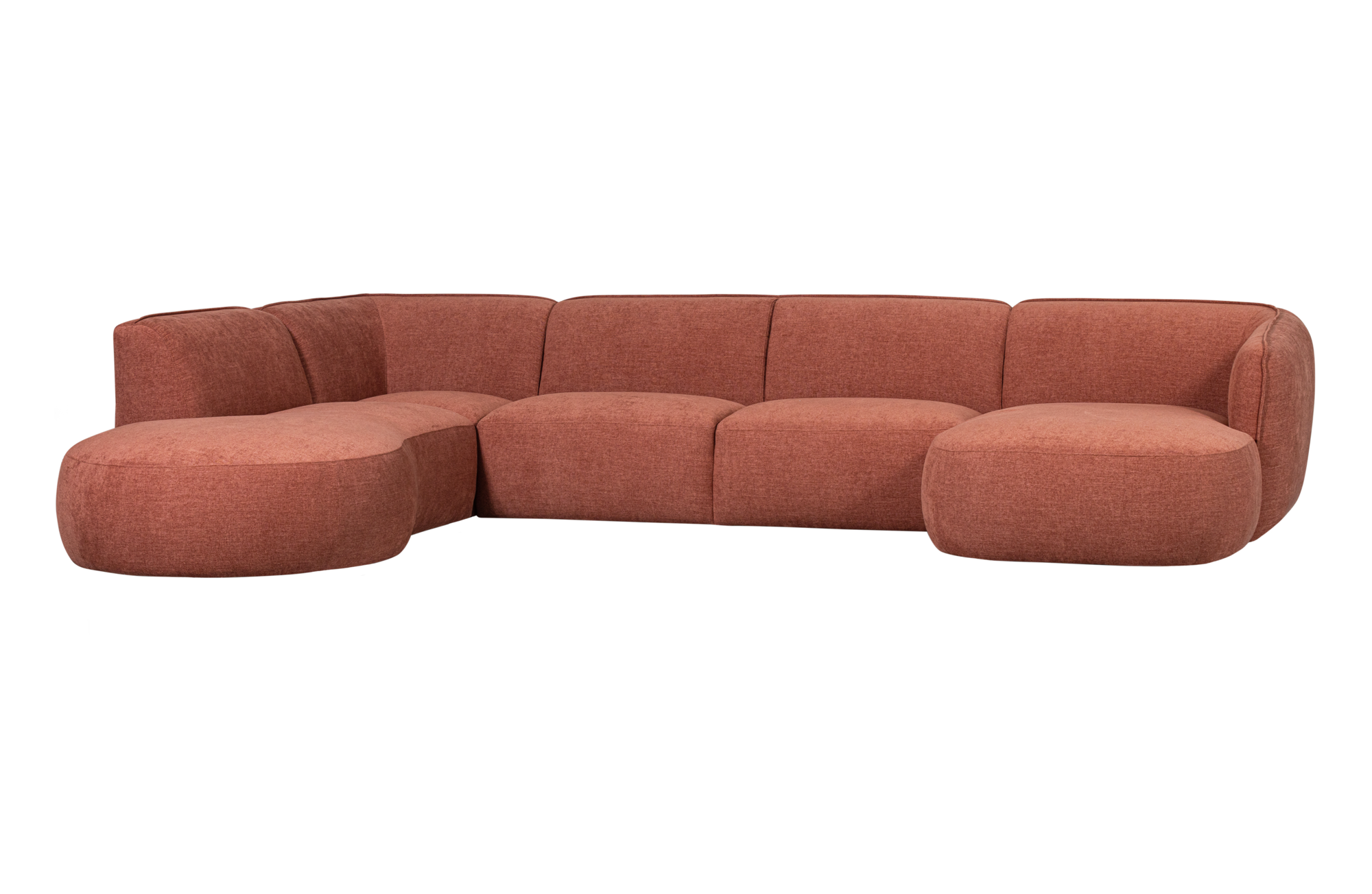 WOOOD Exclusive u-vorm bank Polly links Polly bank u-vorm links - Roze