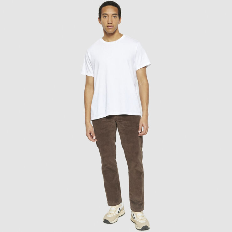 Knowledge Cotton Apparel CHUCK regular corduroy chino pants - GOTS/Vegan Demitasse (brown)