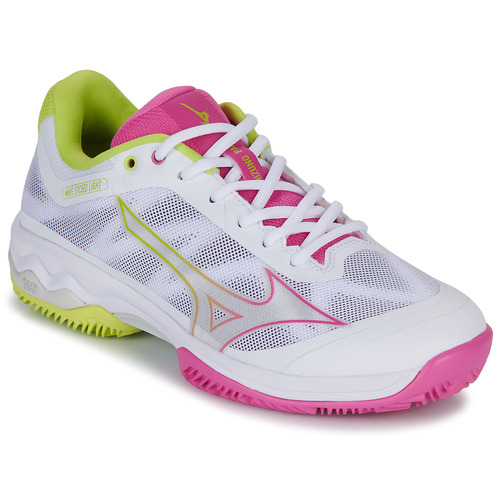 Mizuno - WAVE EXCEED LIGHT PADEL - Blanc / Rose / Jaune