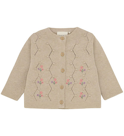 Minymo Cardigan Strick - Beige Meliert