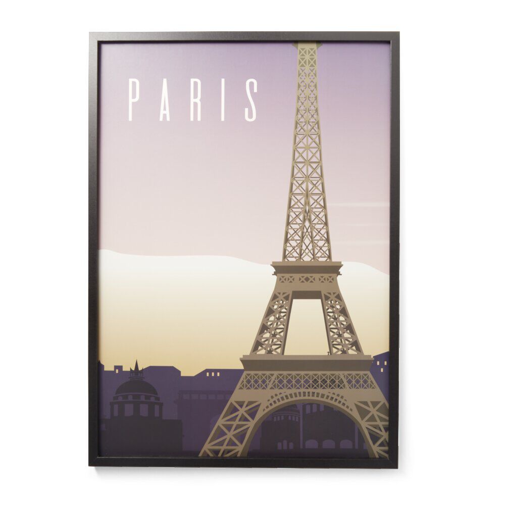 Cadre en bois affiche Paris 50x70cm