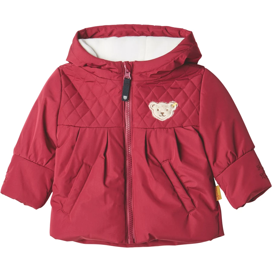 Steiff Girls Jacke, beet red