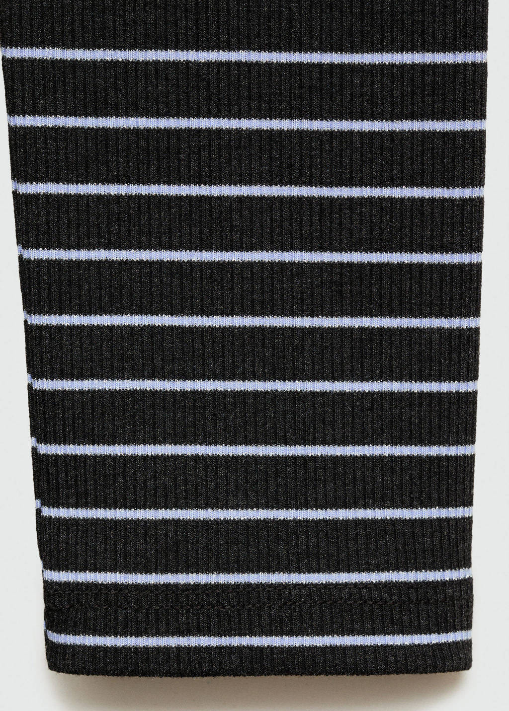 MANGO TEEN gestreepte maxi jurk met open rug donkergrijs/lichtblauw