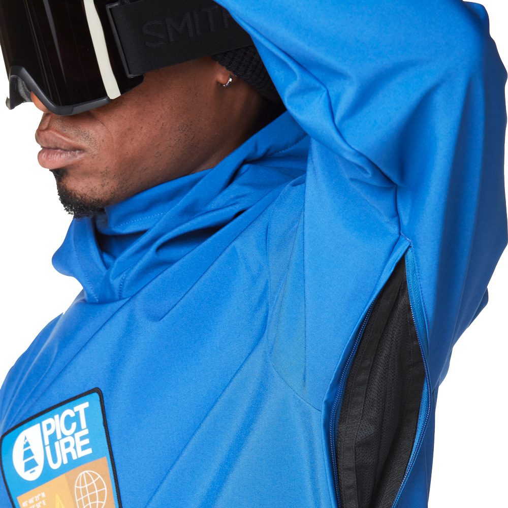 Picture Parker Softshellhoodie Herren deep ultramarine