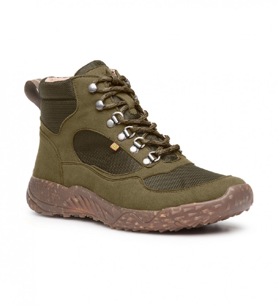 Botas de cano curto The Naturalist N5620T em couro vegano verde floresta