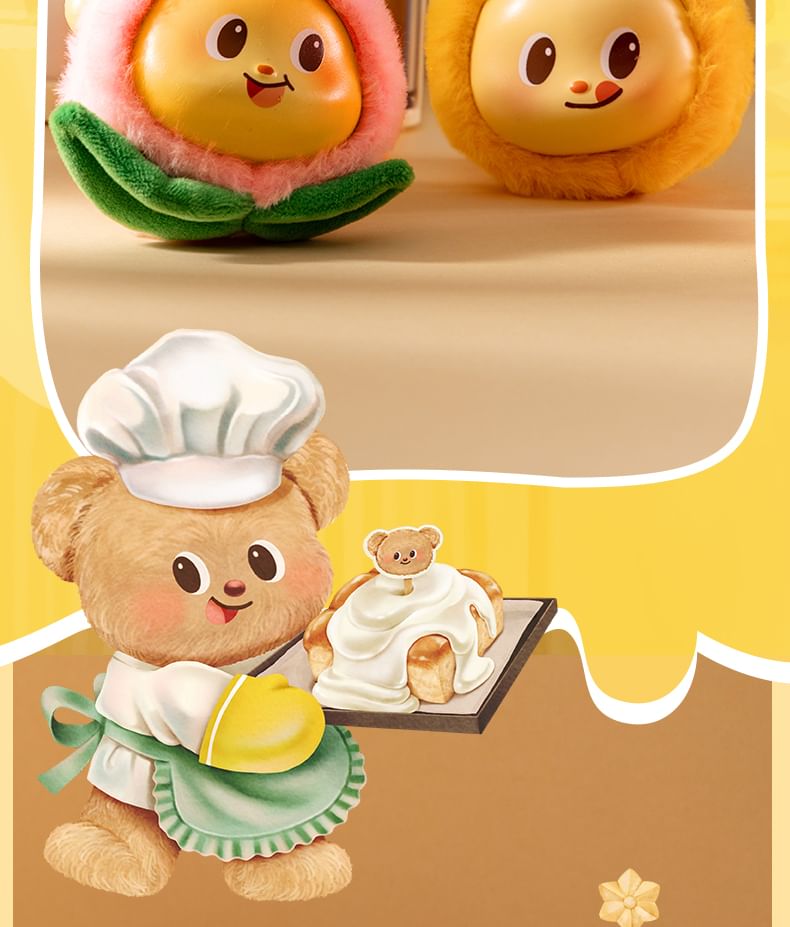 Butterbear - Butterbear Pluche Stress Knijp Speelgoed