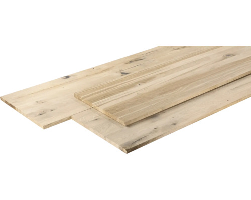 Gelamineerde eikenhouten lamellen in vintage stijl, doorlopend 1200x600x27 mm
