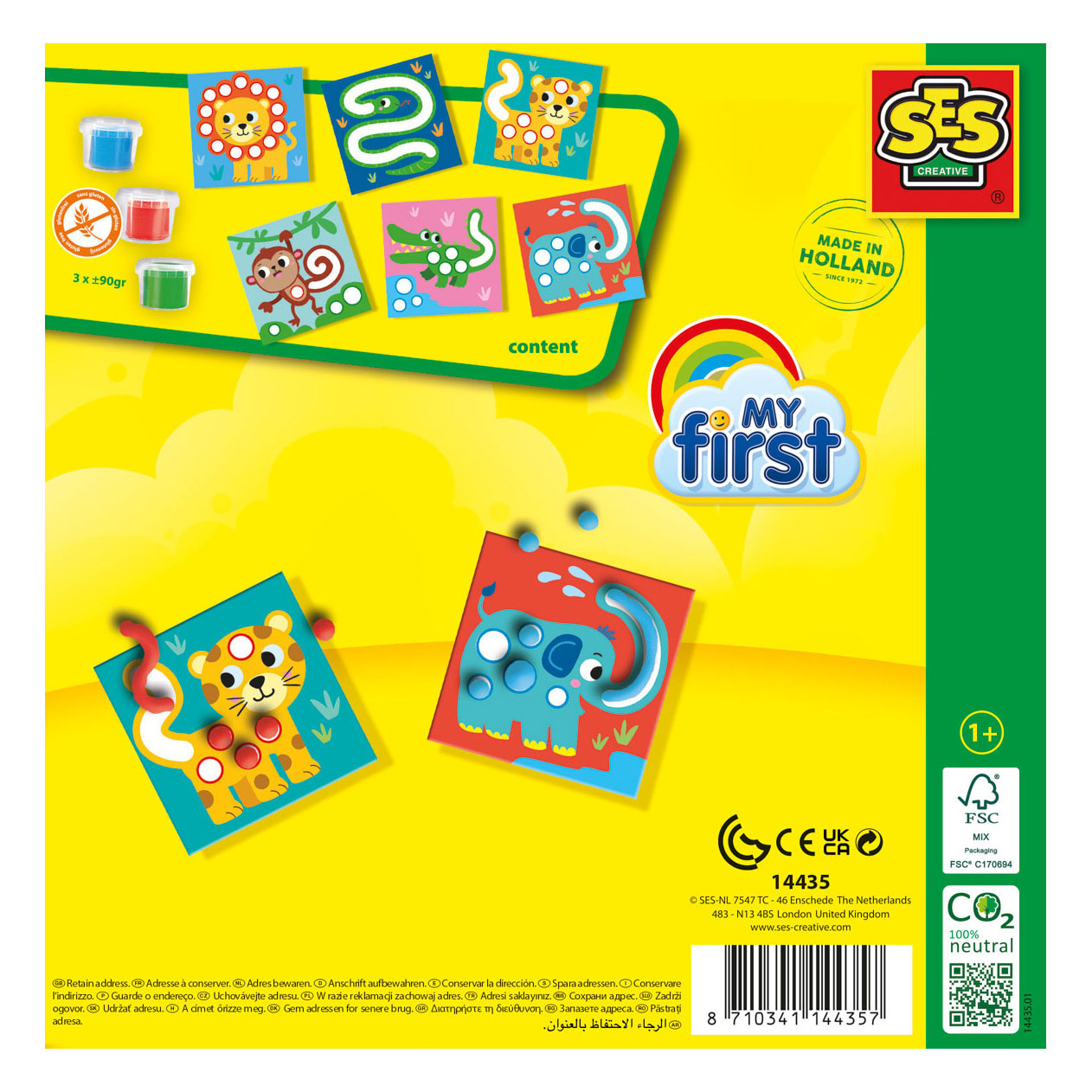 SES My First My First - Klei Opdrachtkaarten Dieren