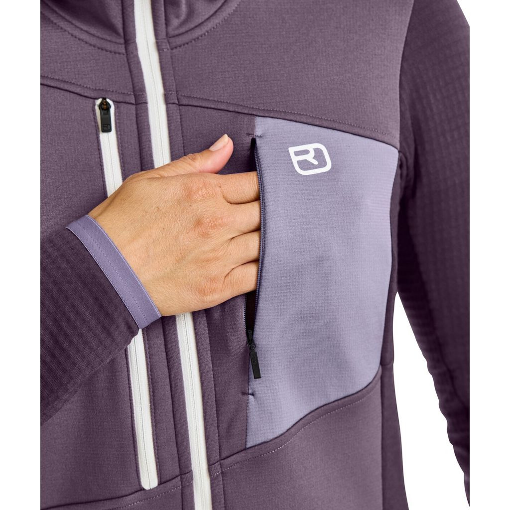 Fleece Grid Hoody W