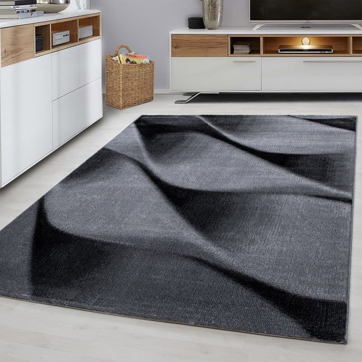 Modern vloerkleed - Jena Zwart 9240 | Voor ieder interieur