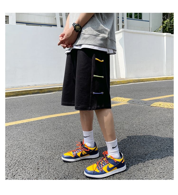 Acrius - Hoge taille wijde joggingbroek