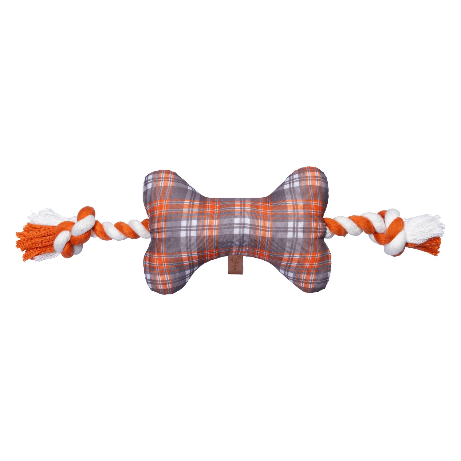 pawberry Hundespielzeug Knochen  - grey/orange - 40 cm