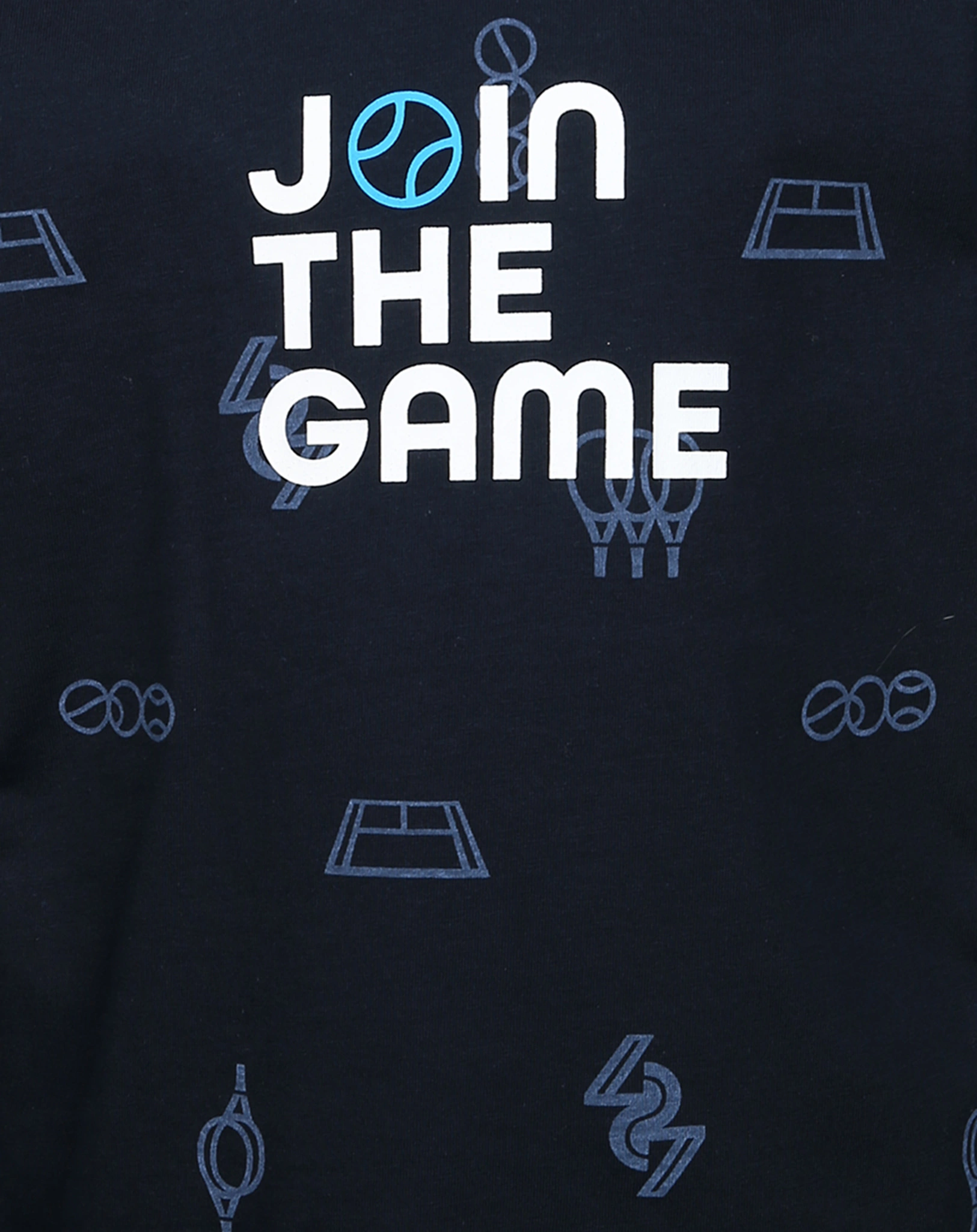 T-Shirt JOIN THE GAME in marineblau