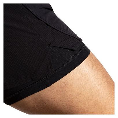 Short 2-en-1 Brooks High Point Trail 5inch Noir Homme