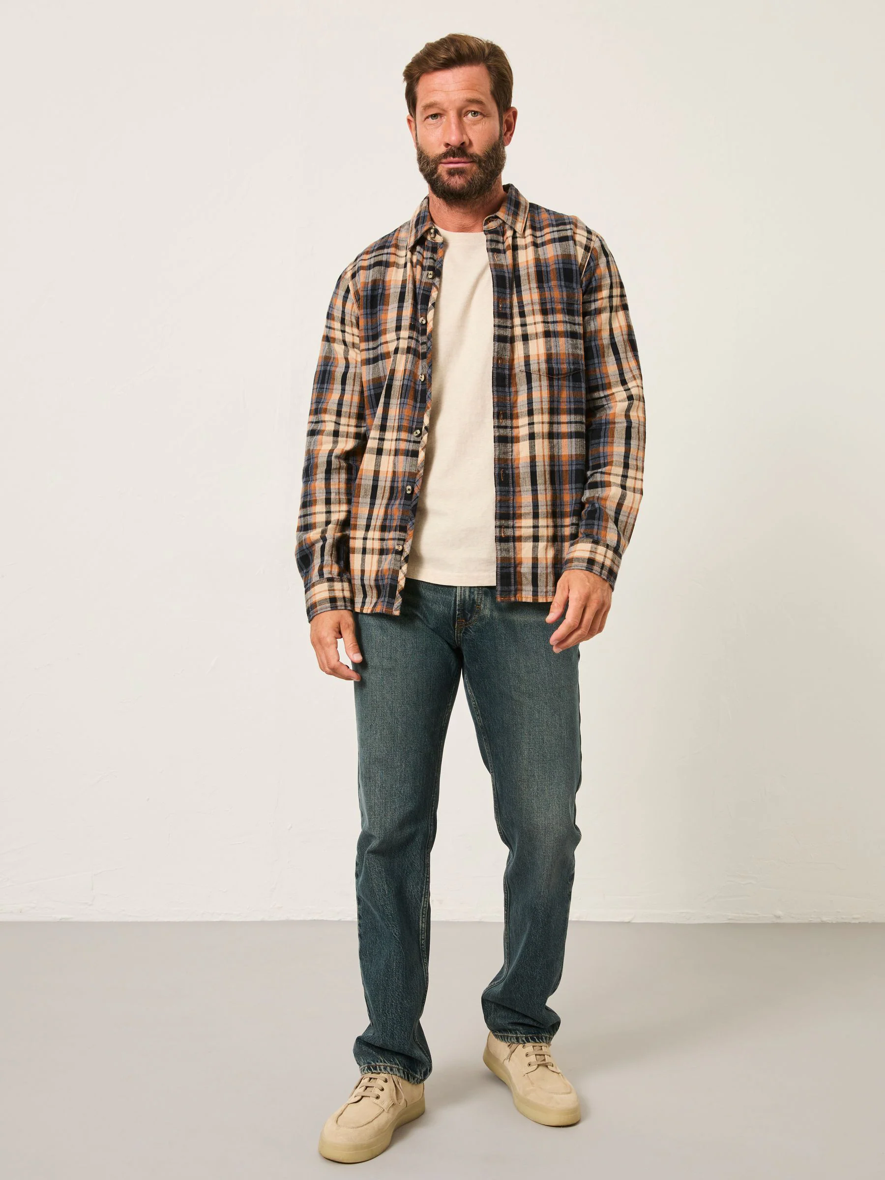 FatFace Long Sleeve Check Shirt