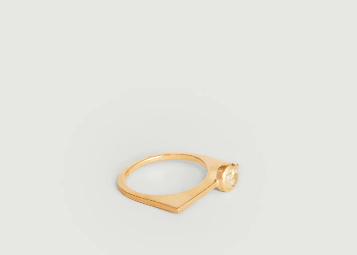 Bague avec quartz Laser Gamme Blanche