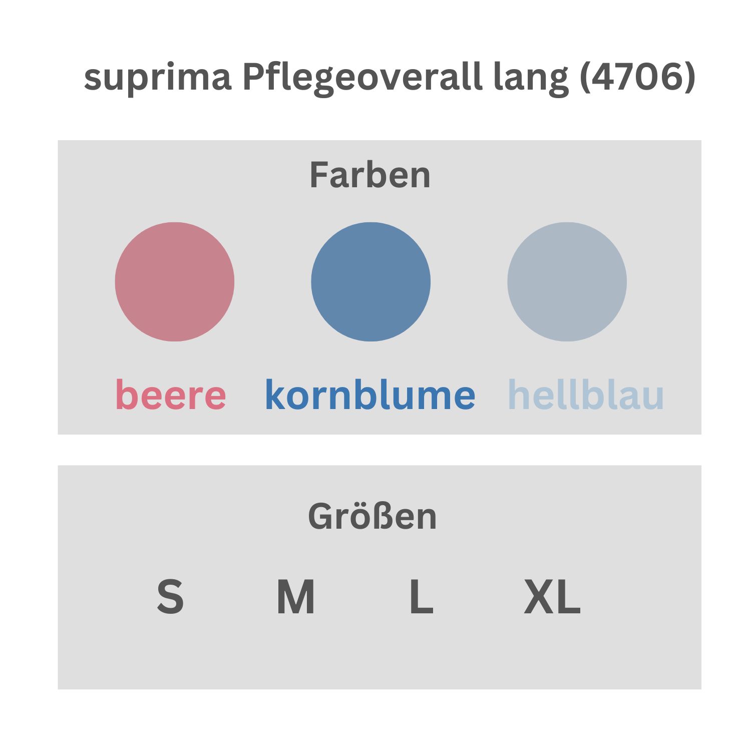 Suprima Pflegeoverall lang (4706)