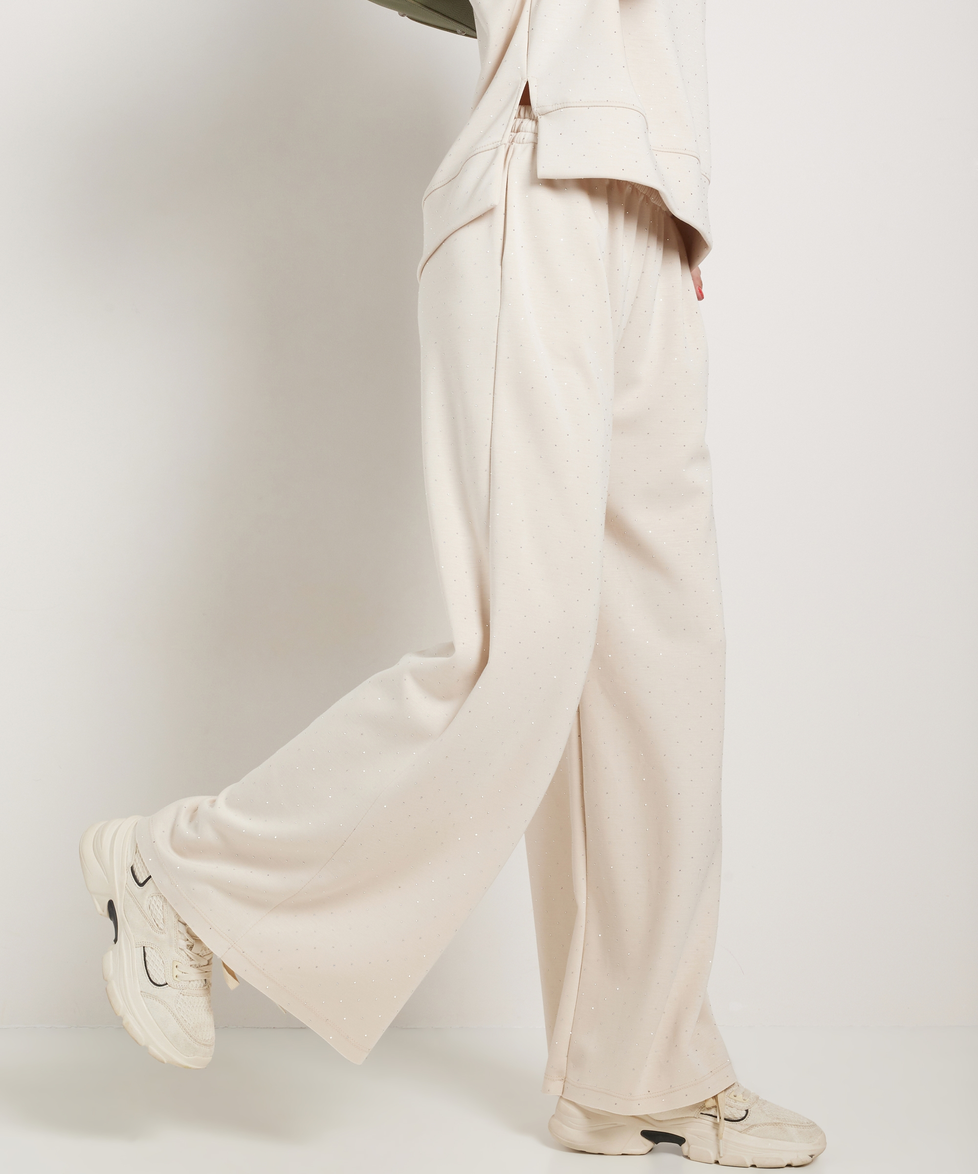 wide fit broek scuba glitters
