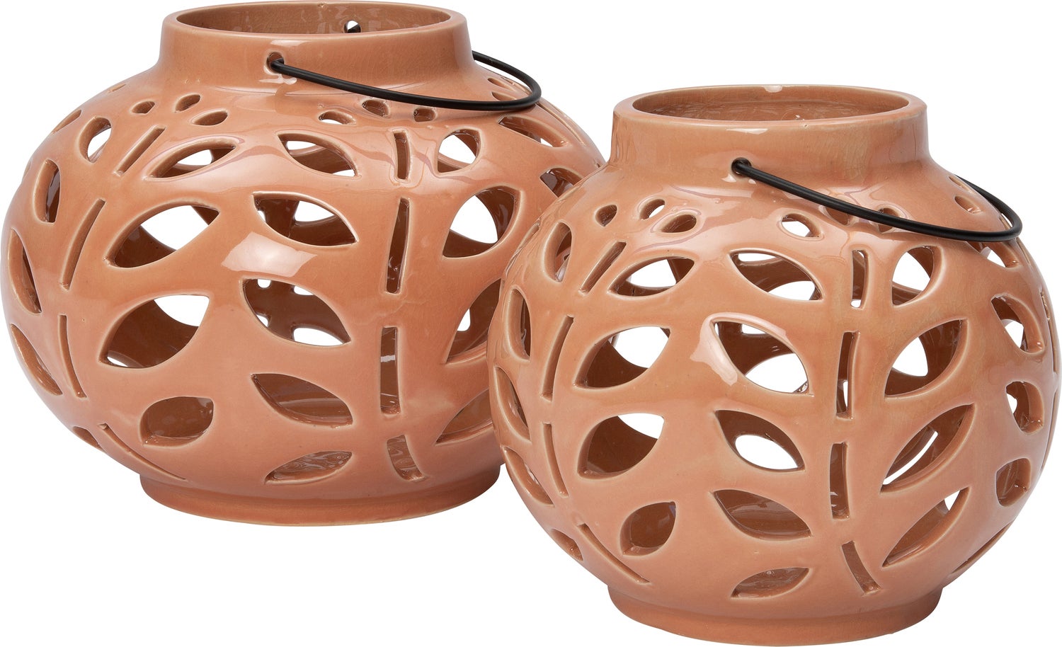 Intratuin windlicht terracotta 26 x 26 x 20 cm