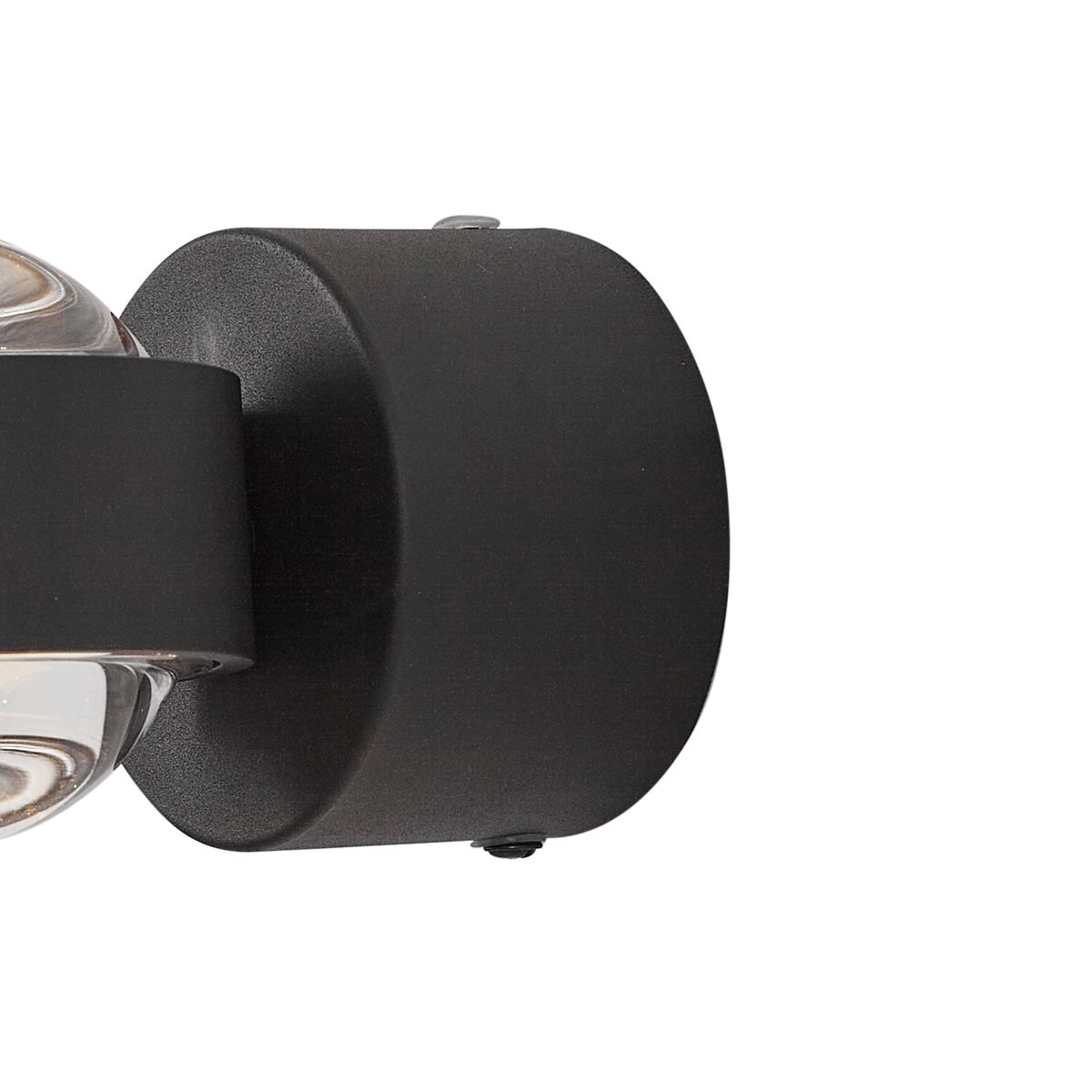 Design wandlamp zwart incl. LED IP44 - Lens