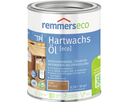 Remmers eco hardwaxolie teak 750 ml