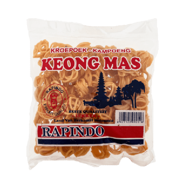 Rapindo Kroepoek Keong Mas (ongebakken) 250g