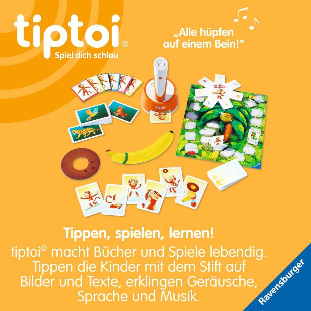 Ravensburger Spiel tiptoi® ACTIVE Dschungel-Olympiade