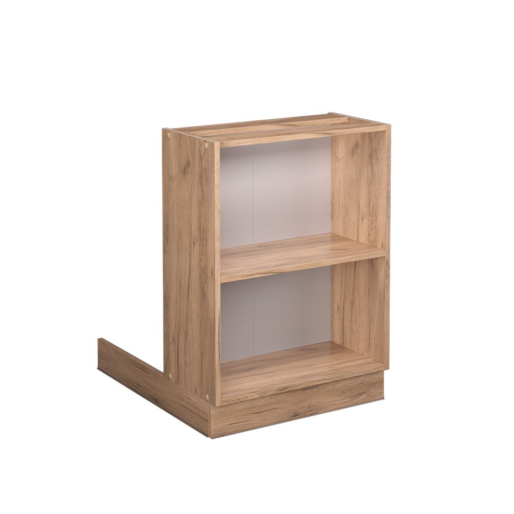 Regalinselunterschrank Küchenschrank Küchenmöbel Fame-Line Eiche Goldkraft 60 cm modern Küche Einbauküche Kücheninsel Einlegeboden Blende Küchenunterschrank Küchenzeile Regal Aufbewahrung
