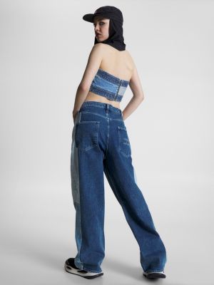 Faixa de denim com bandeira