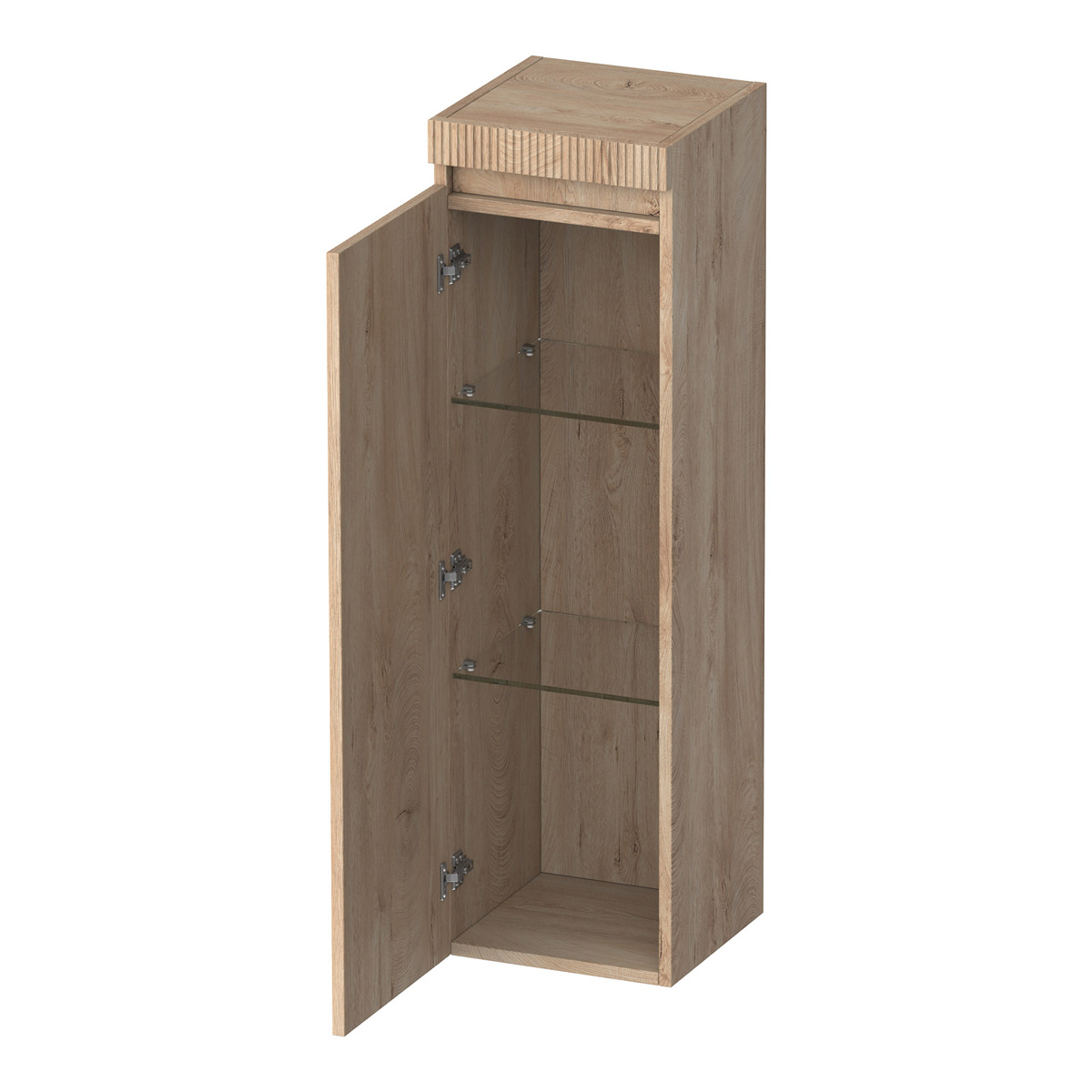 Brauer Joy Wavy kolomkast ribbelfront 120cm linksdraaiend forest wheat