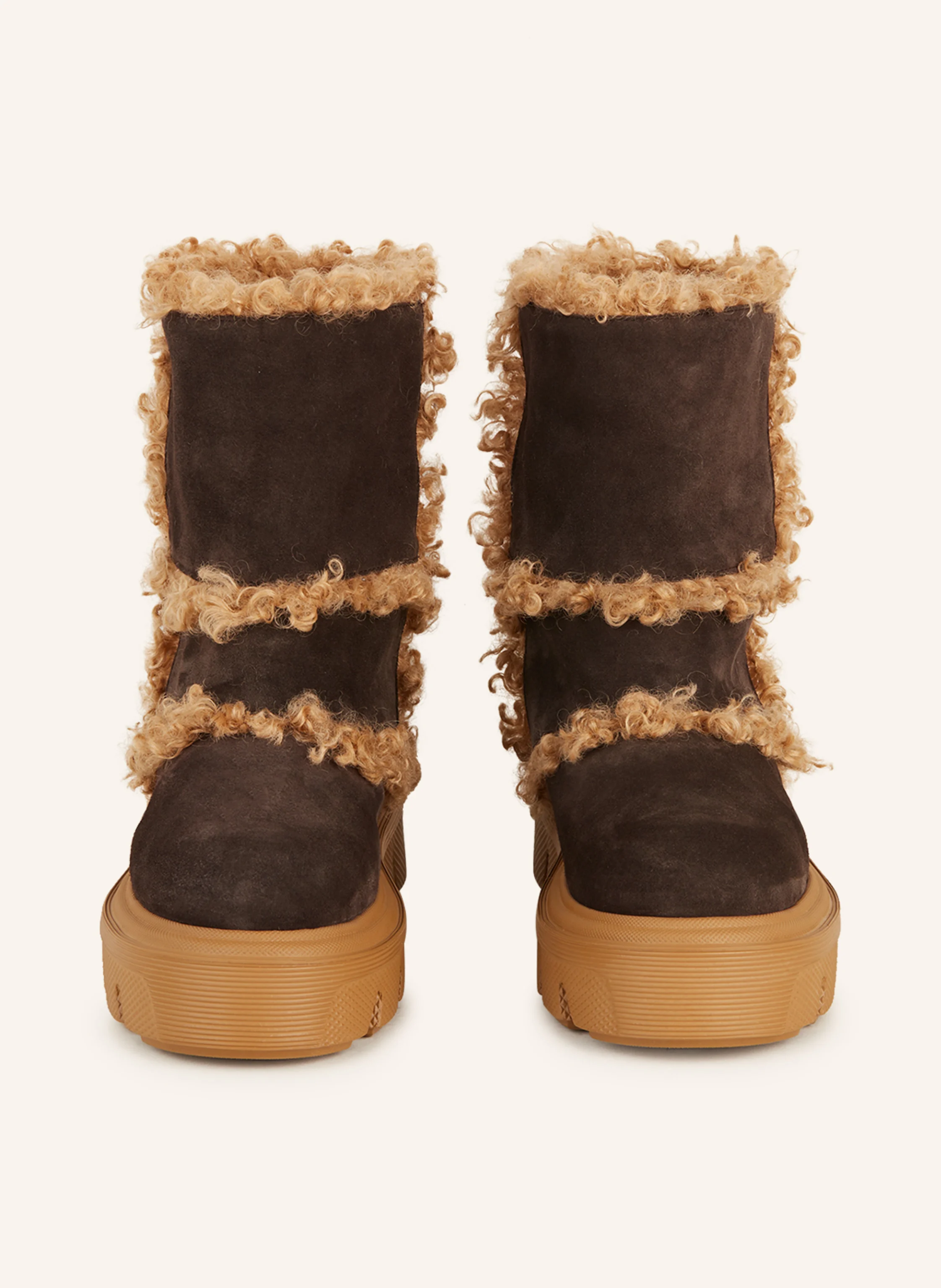 CASADEI Plateau-Boots MARIKA mit Teddyfell