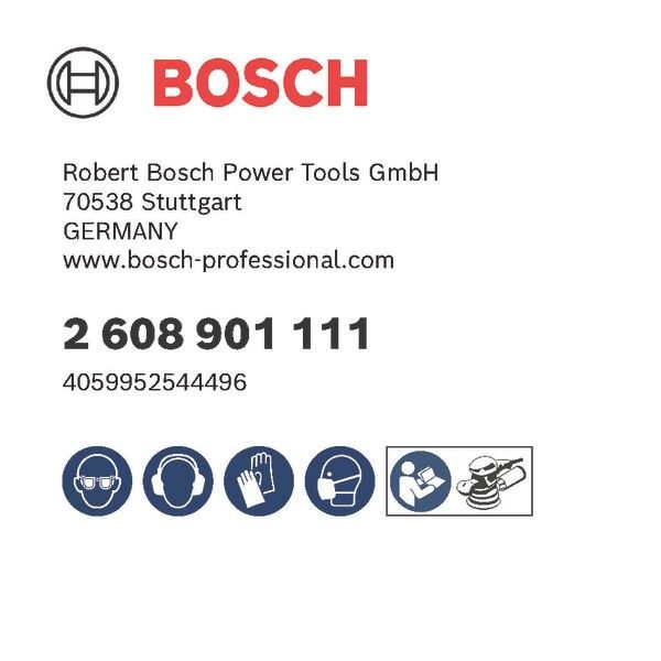 Bosch 2608901111 EXPERT C470 schuurpapierset voor excenterschuurmachines 150 mm, multigaten, K60/120/240 6-delig