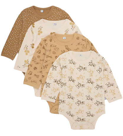 Pippi Baby Body l/æ - 4-pak - Whitecap Grey