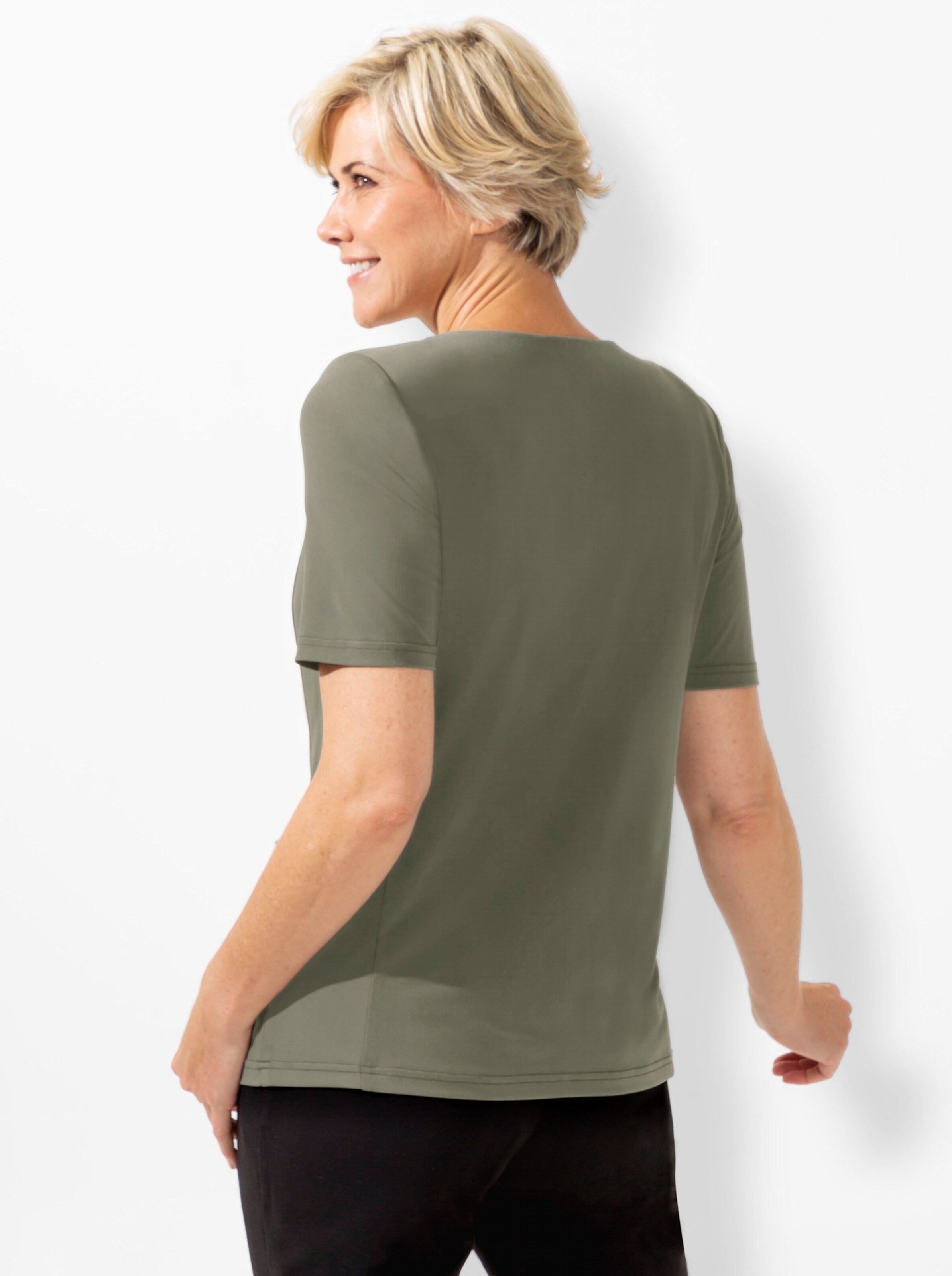 Shirtjacke in khaki