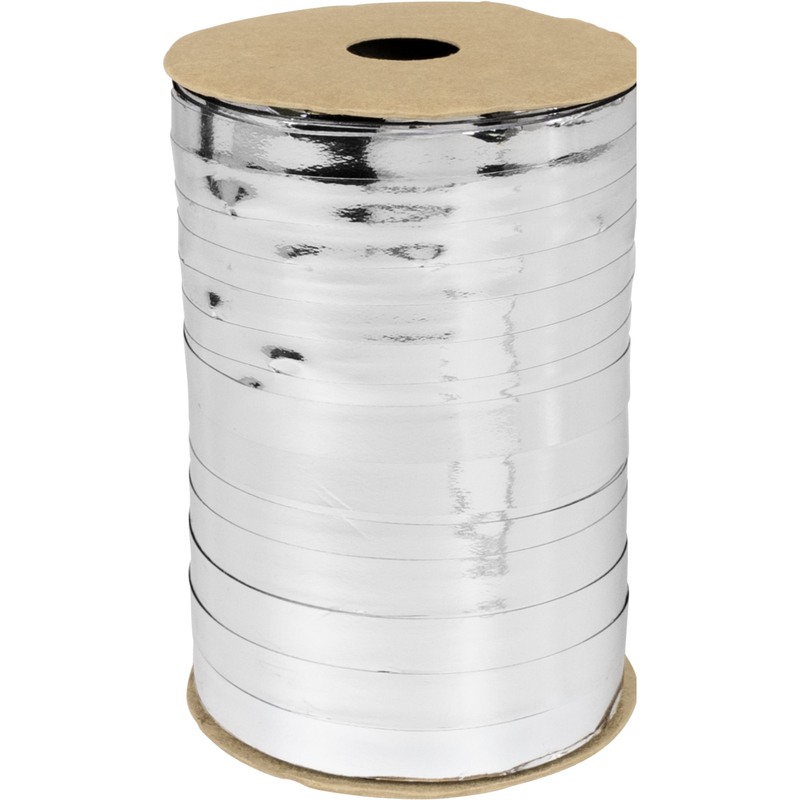 Stewo Geschenkband Poly, 10 mm x 250 m, silber