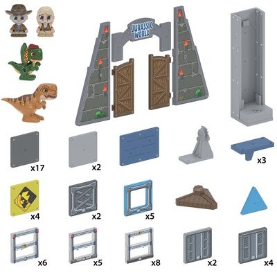Tile Town Jurassic World Magnetsett 66 Brikker