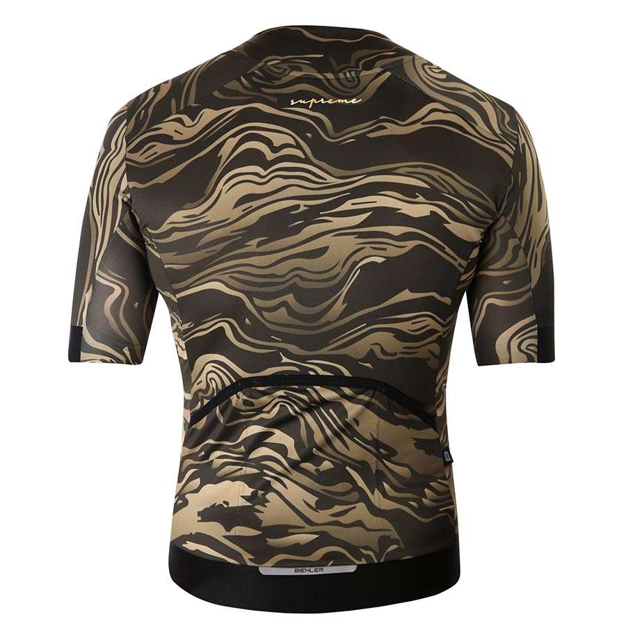 Biehler Supreme Fietsshirt Korte Mouwen Olijfgroen Heren