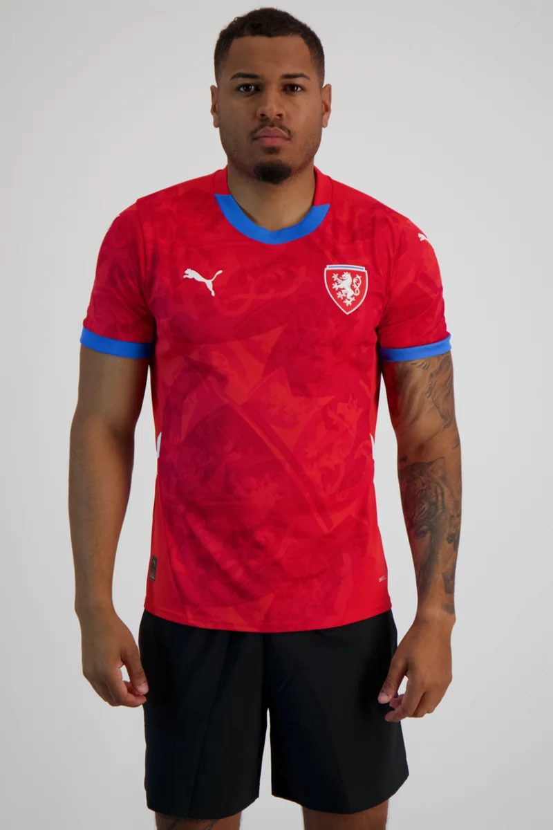 Puma Tschechien Home Replica Herren Fussballtrikot EM 2024