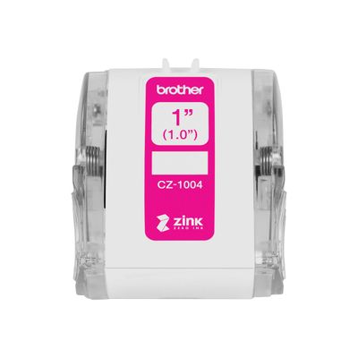 Brother CZ-14 - Ruban d'étiquettes auto-adhésives - 1 rouleau (25 mm x 5 m) - couleurs