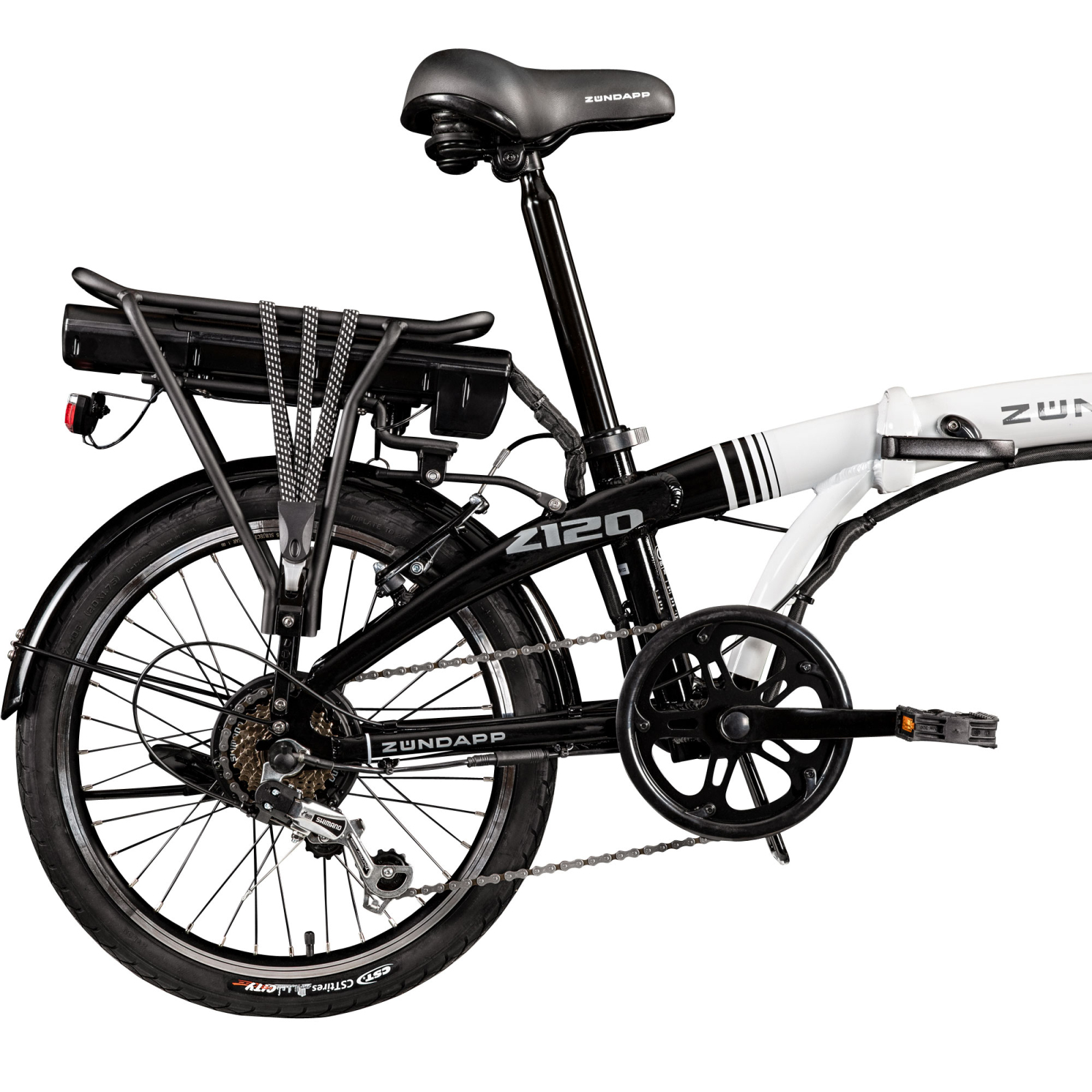 ZÜNDAPP Elektro-Klapprad Z120 - schwarz-weiß - 20