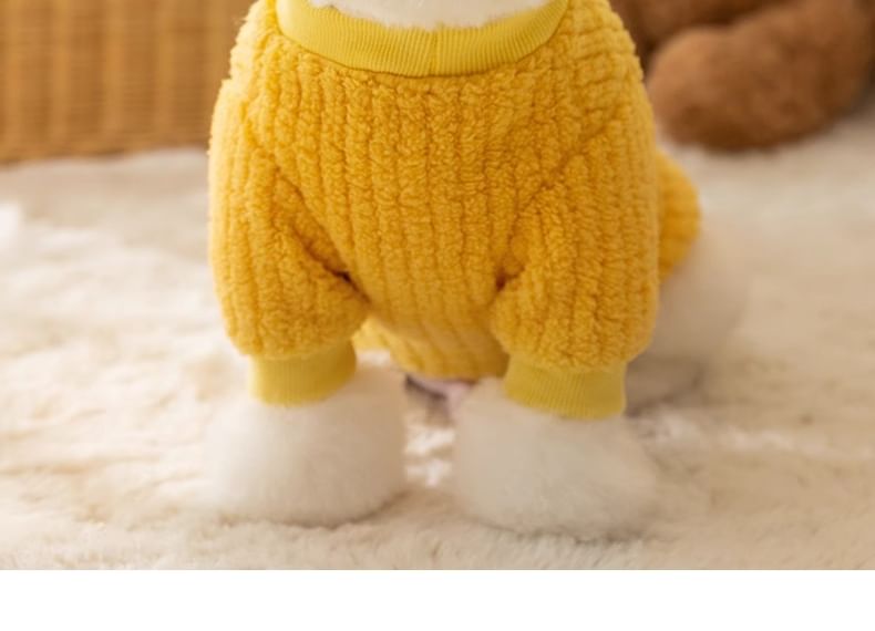 Cissilli - Panda Applique Chenille Pet Overall