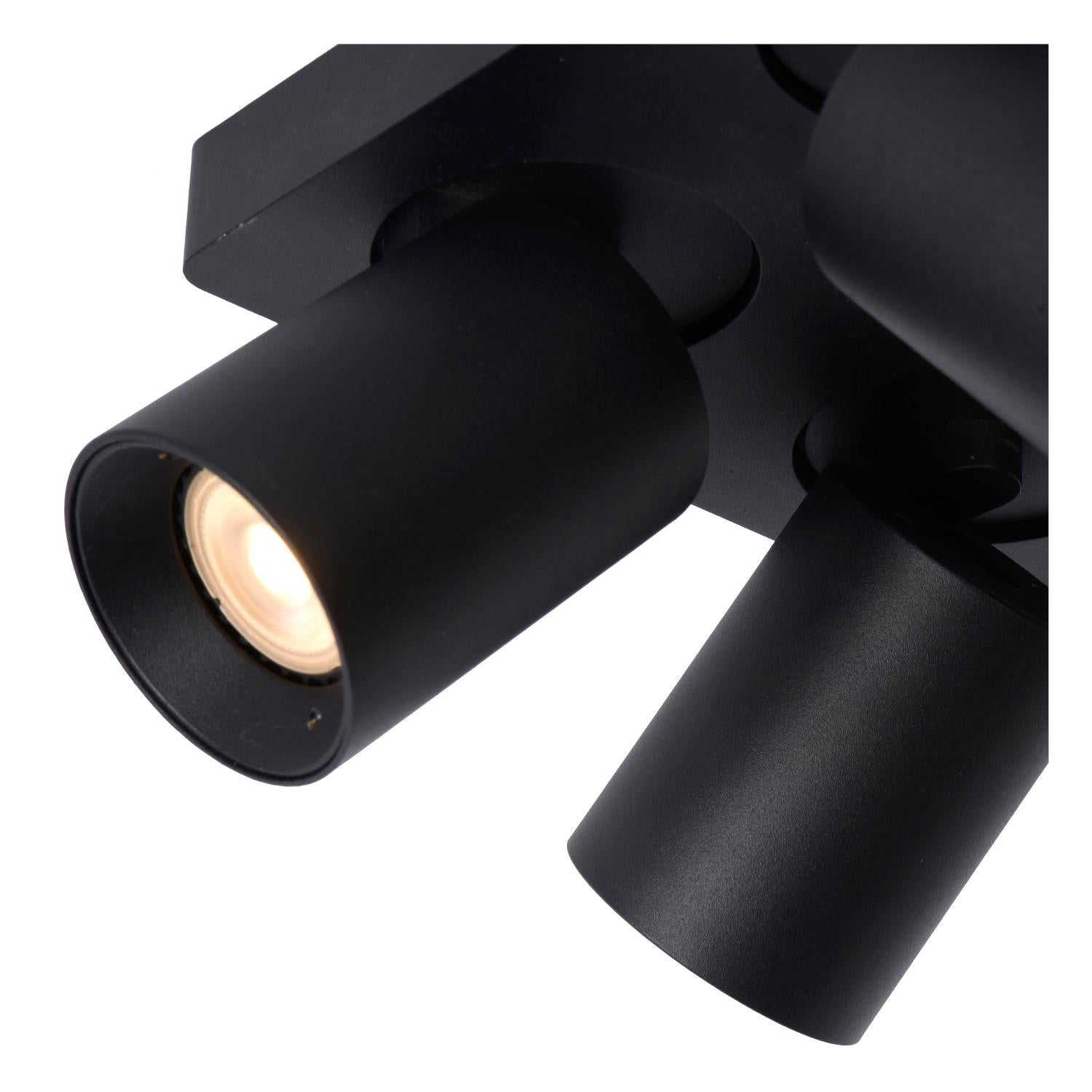 Nigel 4 spot LED zwart