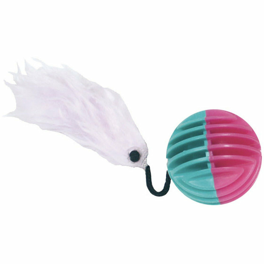 Lot de 2 balles nuits pour chat avec grelot - coloris suivant disponibilité