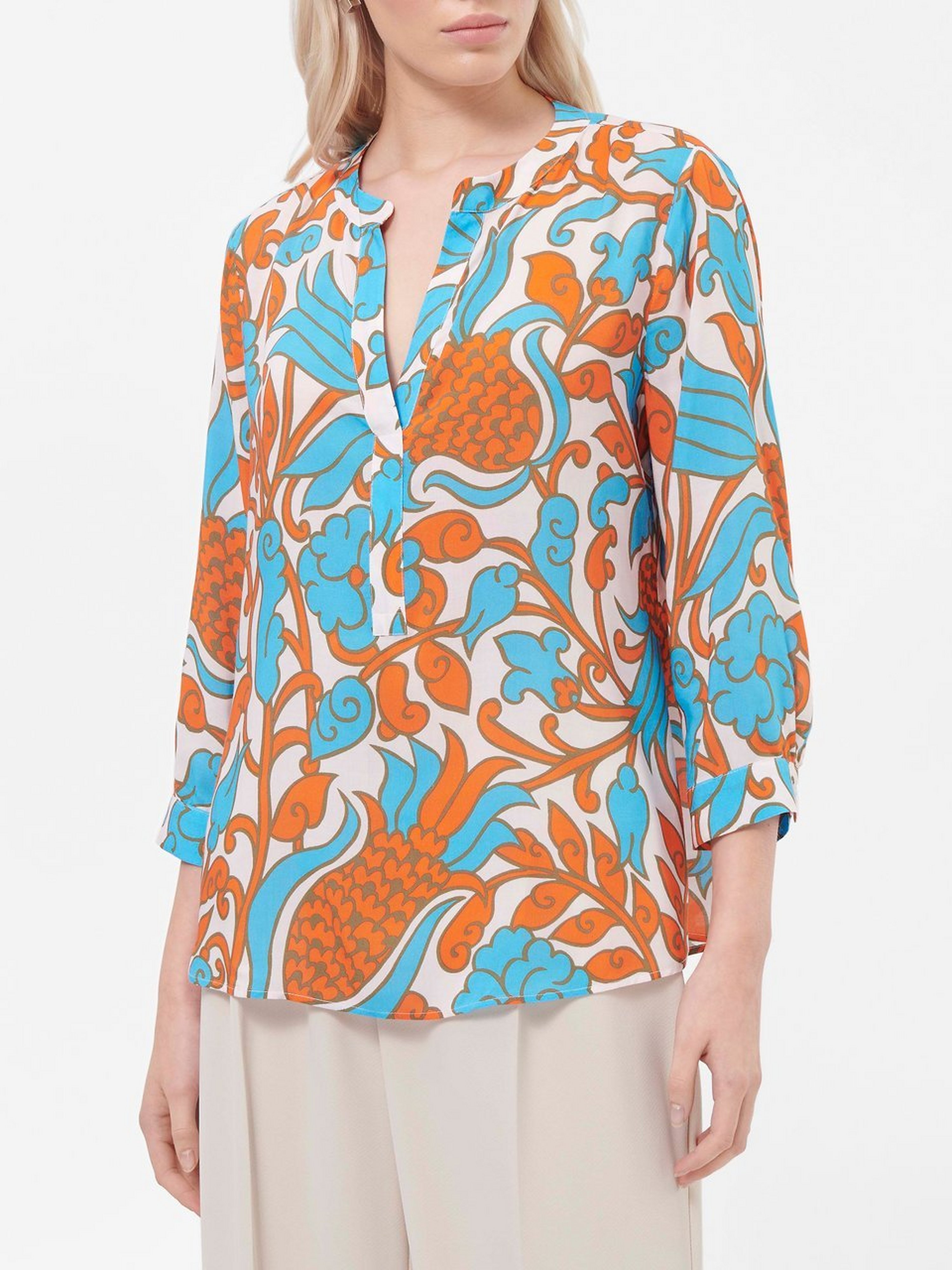 Bluse mit 3/4-Arm