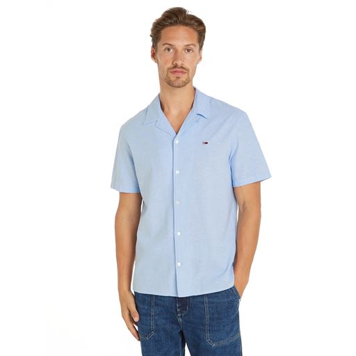 Tommy Jeans Camp Skjorte, Moderate Blue, XL