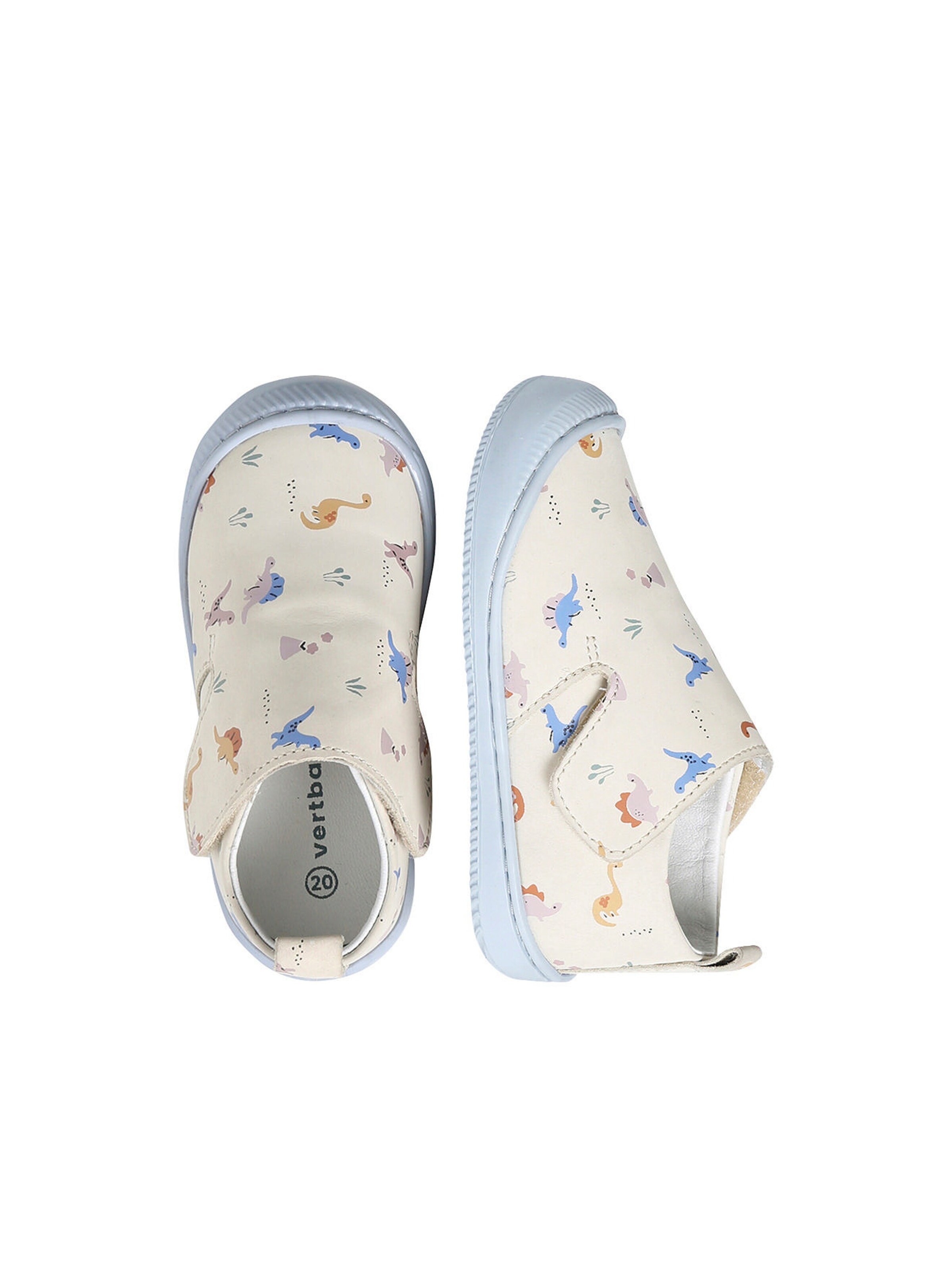 Vertbaudet Baby Hausschuhe mit Klettverschluss graublau