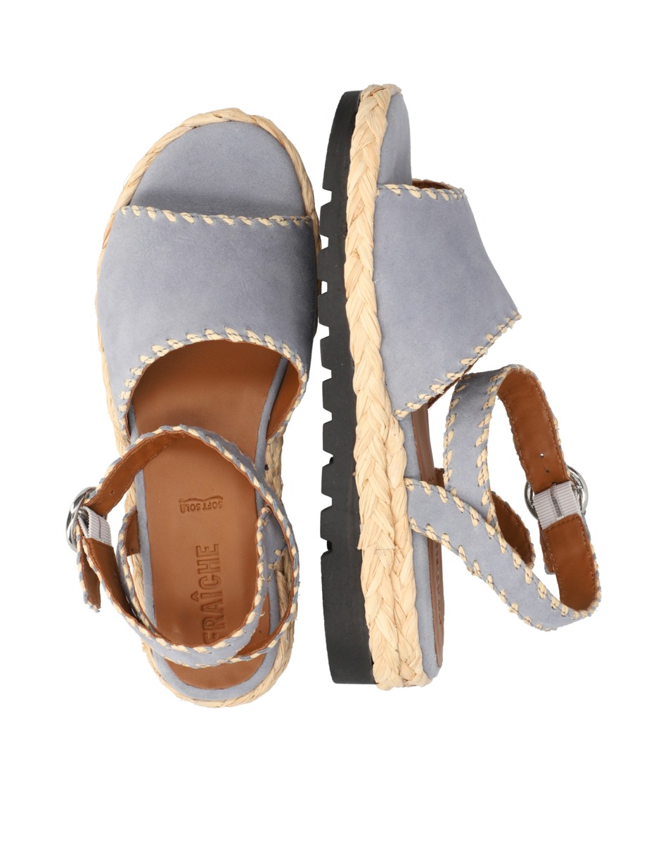 Veloursleder Sandale