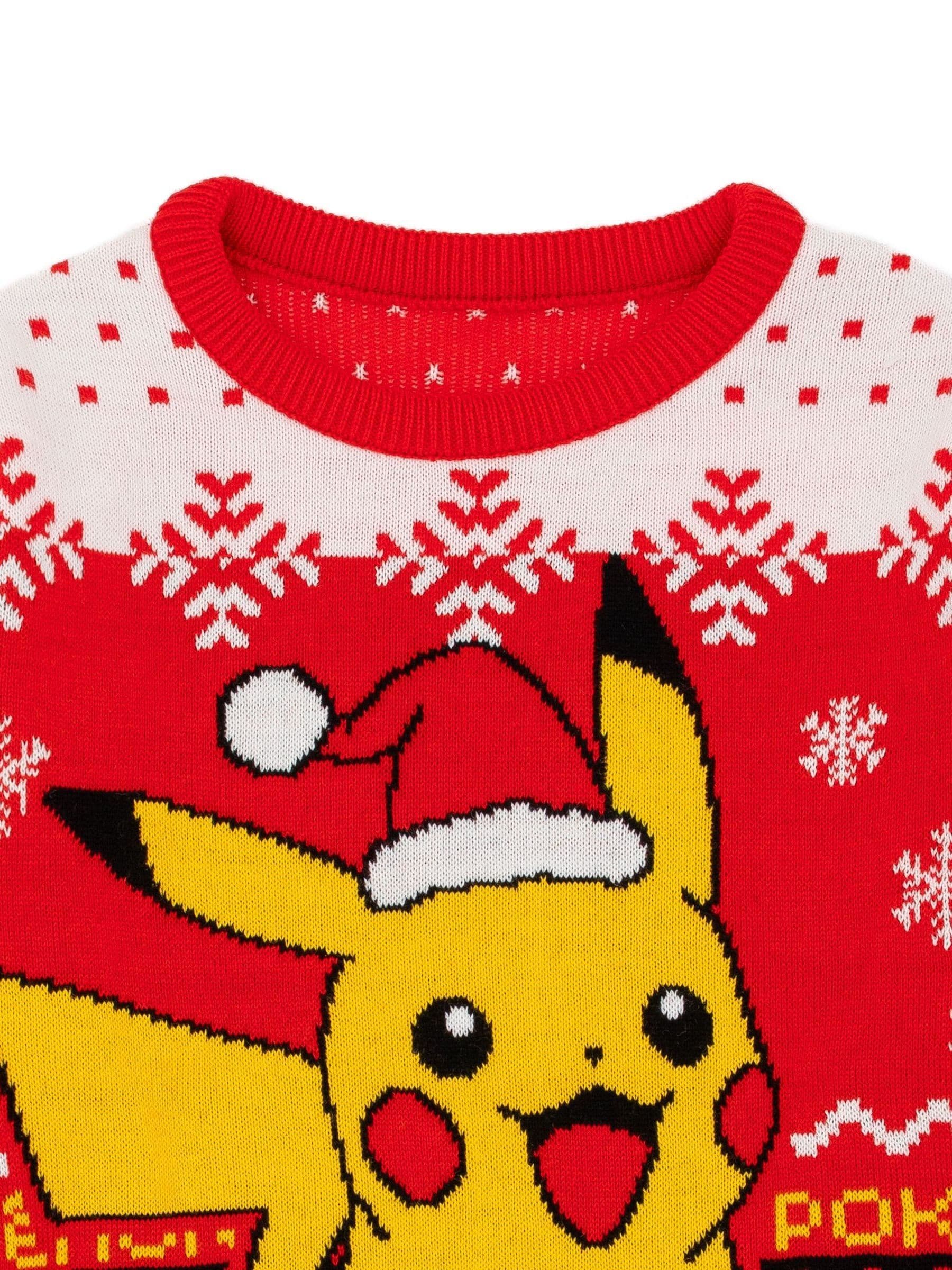 Vanilla Underground Pokemon Pikachu Knitted Christmas Jumper
