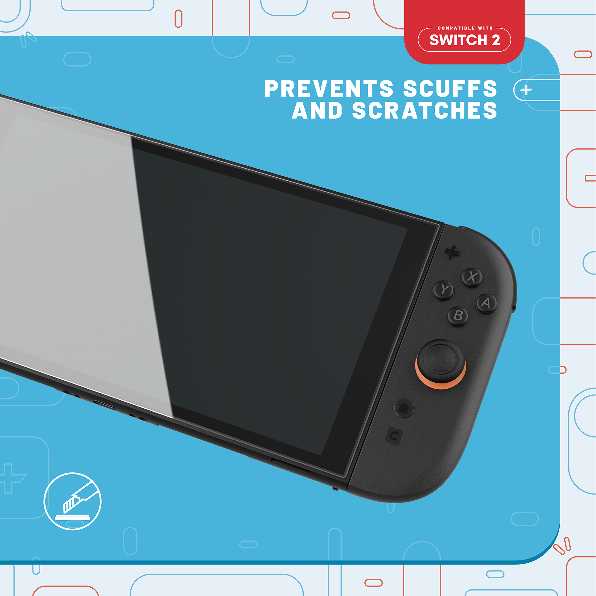 Stealth Displayschutzglas »Tempered Glass / Schutzglas (2 Stück) + Reinigungstuch für Switch 2« für Nintendo Switch 2
