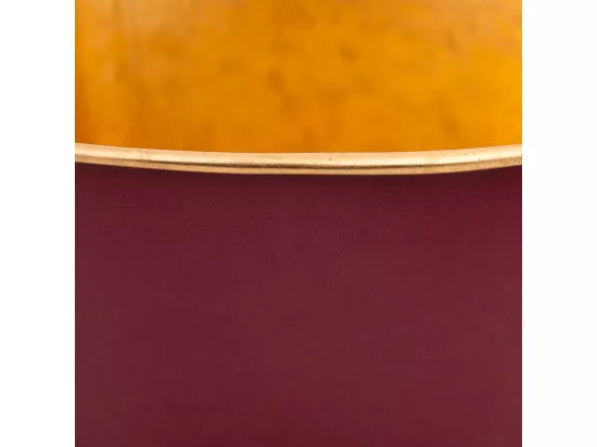 Panier en métal rouge D19,5x9,8 B15,2